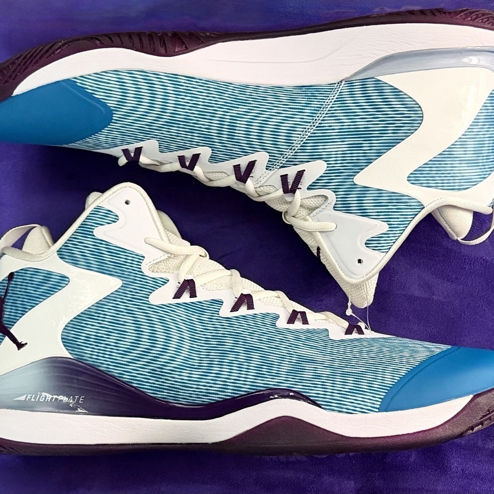 Nike Air Jordan Super Fly 3 PE Promo Sample Size 16 Teal Purple White Unreleased